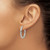 Chisel Stainless Steel Polished 3 mm Hinged Hoop Earrings, 25 mm Long - View 3