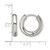 Chisel Stainless Steel Polished 3.5 mm Hinged Hoop Earrings, 15.5 mm Long - View 4