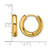 Chisel Stainless Steel Polished Yellow Ion-Plated 3.5 mm Hinged Hoop Earrings, 15.5 mm Long - View 4