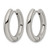 Chisel Stainless Steel Polished 4 mm Hinged Hoop Earrings, 23.5 mm Long - View 2