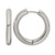 Chisel Stainless Steel Polished 4 mm Hinged Hoop Earrings, 26.5 mm Long