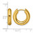 Chisel Stainless Steel Polished Yellow Ion-Plated 4 mm Hinged Hoop Earrings, 17 mm Long - View 4