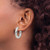 Chisel Stainless Steel Polished 5 mm Hinged Hoop Earrings, 24.5 mm Long - View 3