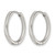 Chisel Stainless Steel Polished and Textured 2.5 mm Hinged Hoop Earrings, 20 mm Long - View 2