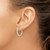 Chisel Stainless Steel Polished and Textured 2.5 mm Hinged Hoop Earrings, 20 mm Long - View 3