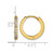 Chisel Stainless Steel Polished Yellow Ion-Plated with Preciosa Crystal Hinged Hoop Earrings, 15 mm - View 4