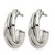 Chisel Stainless Steel Polished Post Hoop Earrings, 21 mm - View 2
