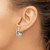 Chisel Stainless Steel Polished Post Hoop Earrings, 21 mm - View 3
