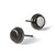 Chisel Stainless Steel Polished Black Ion-Plated Stud Earrings, 9 mm - View 5