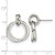 Chisel Stainless Steel Polished Intertwined Circles Post Dangle Earrings, 24 mm - View 4
