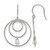 Chisel Stainless Steel Polished with Simulated Pearl Dangle Shepherd Hook Drop French Wire Earrings, 33.5 mm