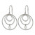 Chisel Stainless Steel Polished with Simulated Pearl Dangle Shepherd Hook Drop French Wire Earrings, 33.5 mm - View 2