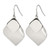 Chisel Stainless Steel Brushed and Polished Dangle Shepherd Hook Drop French Wire Earrings, 34.5 mm - View 2