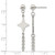 Chisel Stainless Steel Polished Starburst Post Dangle Earrings, 42 mm - View 4