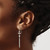 Chisel Stainless Steel Polished Cross Dangle Shepherd Hook Drop French Wire Earrings, 47 mm - View 3