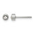 Chisel Stainless Steel Polished Crystal Stud Earrings, 4 mm