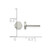 Chisel Stainless Steel Polished Hexagon Stud Earrings, 5 mm - View 4
