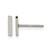 Chisel Stainless Steel Polished Vertical Bar Stud Earrings, 8 mm