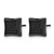 Chisel Stainless Steel Polished Black Ion-Plated Black 50 Cubic Zirconia Stud Earrings, 9 mm - View 2