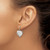 Chisel Stainless Steel Polished Heart Dangle Shepherd Hook Drop French Wire Earrings, 24 mm - View 3