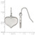 Chisel Stainless Steel Polished Heart Dangle Shepherd Hook Drop French Wire Earrings, 24 mm - View 4