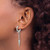 Chisel Stainless Steel Polished Spike Dangle Hinged Hoop Drop Earrings, 46.5 mm - View 3