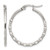 Chisel Stainless Steel Polished Wavy Hoop Earrings, 31 mm