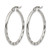 Chisel Stainless Steel Polished Wavy Hoop Earrings, 31 mm - View 2