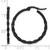 Chisel Stainless Steel Polished Black Ion-Plated Wavy Hoop Earrings, 31 mm - View 4