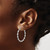 Chisel Stainless Steel Polished Twisted Hoop Earrings, 30 mm - View 3