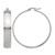 Chisel Stainless Steel Polished 9 mm Hoop Earrings, 52 mm Long