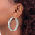 Chisel Stainless Steel Polished 9 mm Hoop Earrings, 52 mm Long - View 3