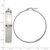 Chisel Stainless Steel Polished 9 mm Hoop Earrings, 52 mm Long - View 4