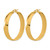 Chisel Stainless Steel Polished Yellow Ion-Plated 9 mm Hoop Earrings, 52 mm Long - View 2