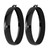 Chisel Stainless Steel Polished Black Ion-Plated 9 mm Hoop Earrings, 52 mm Long - View 2