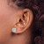 Chisel Stainless Steel Polished 6 mm Cubic Zirconia Squared Stud Earrings, 7 mm Long - View 3