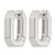 Chisel Stainless Steel Polished Squared Edges 4 mm Hinged Hoop Earrings, 17 mm Long - View 2