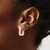 Chisel Stainless Steel Polished Rose Ion-Plated Squared Edges 4 mm Hinged Hoop Earrings, 17 mm Long - View 3