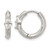 Chisel Stainless Steel Polished Marquise Cubic Zirconia Hinged Hoop Earrings, 14 mm