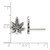 Chisel Stainless Steel Polished and Antiqued Leaf Stud Earrings, 12 mm - View 4