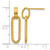 Chisel Stainless Steel Polished Yellow Ion-Plated Post Dangle Earrings, 25 mm - View 4