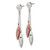 Stainless Steel Brown Ion-Plated Dangle Earrings, 62.6 mm - View 3