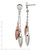 Stainless Steel Brown Ion-Plated Dangle Earrings, 62.6 mm - View 4