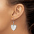 Chisel Stainless Steel Polished Heart Dangle Shepherd Hook Drop French Wire Earrings, 33 mm - View 4