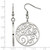 Chisel Stainless Steel Polished Fancy Swirl Cut Out Dangle Shepherd Hook Drop French Wire Earrings, 49 mm - View 5