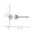 Chisel Stainless Steel Polished 4 mm Round Cubic Zirconia Stud Stud Earrings, 5 mm Long - View 5