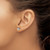 Chisel Stainless Steel Polished Cubic Zirconia Bezel Stud Earrings, 5 mm - View 4