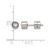 Chisel Stainless Steel Polished Cubic Zirconia Bezel Stud Earrings, 5 mm - View 5