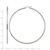 Chisel Stainless Steel Polished 70 mm Diameter 2 mm Hoop Earrings - View 5