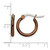 Chisel Stainless Steel Polished Brown Ion-Plated 15.5 mm Diameter 2 mm Hoop Earrings, 13 mm Long - View 5